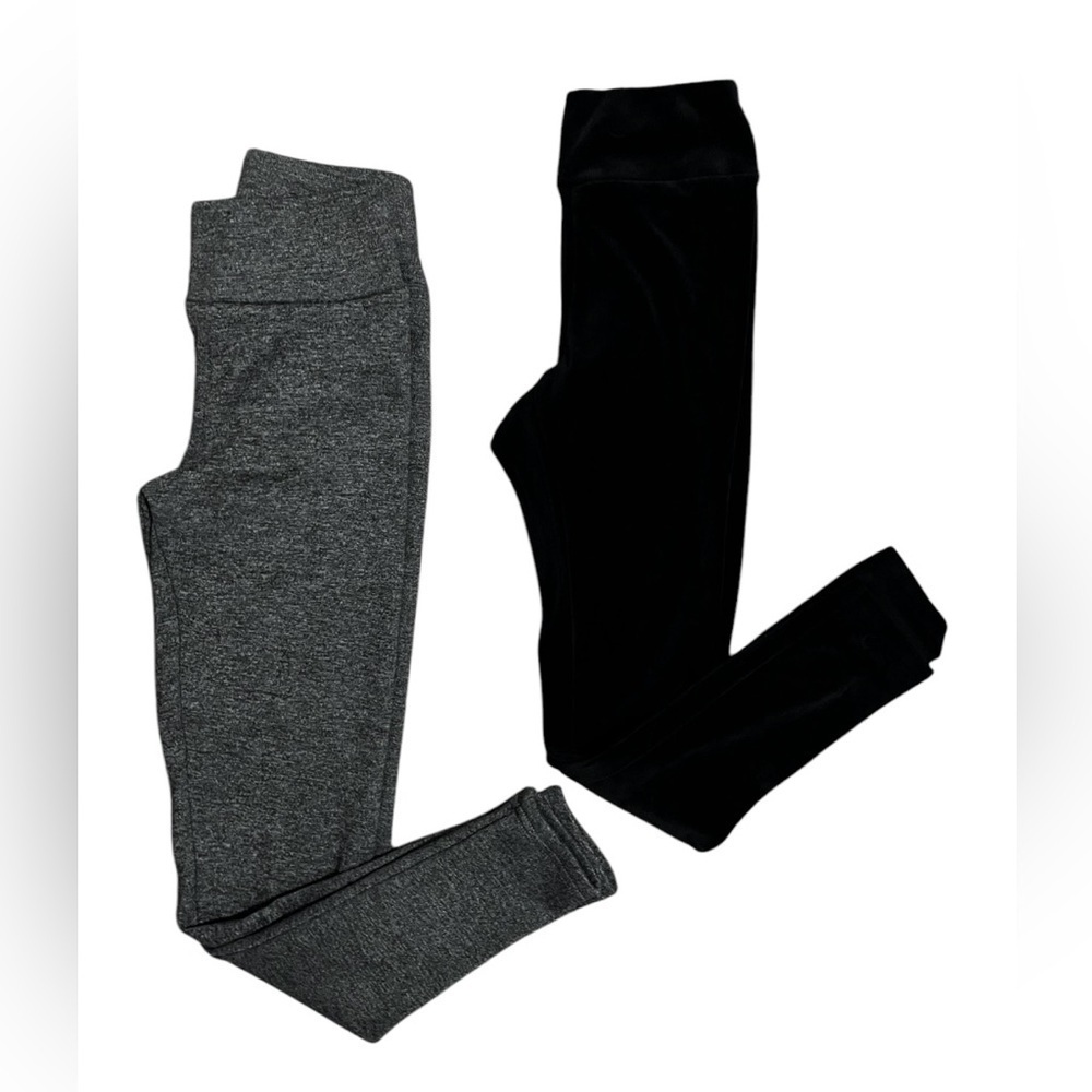 No Boundaries, Set of Two, Leggings, Black and Gray Pair, SZ: Small